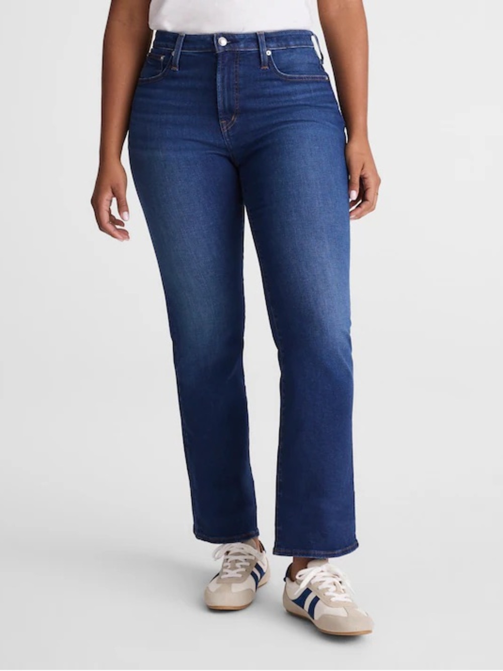 Madewell The Curvy Flare Crop Jean in Super Stretch Denim dark wash Size 33 NWT